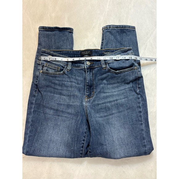 Judy Blue Los Angeles Slim Fit Blue Denim Jeans Womens Size 13/31 - Picture 7 of 8